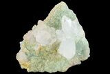 Quartz Crystals on Prehnite - Pakistan #38854-1